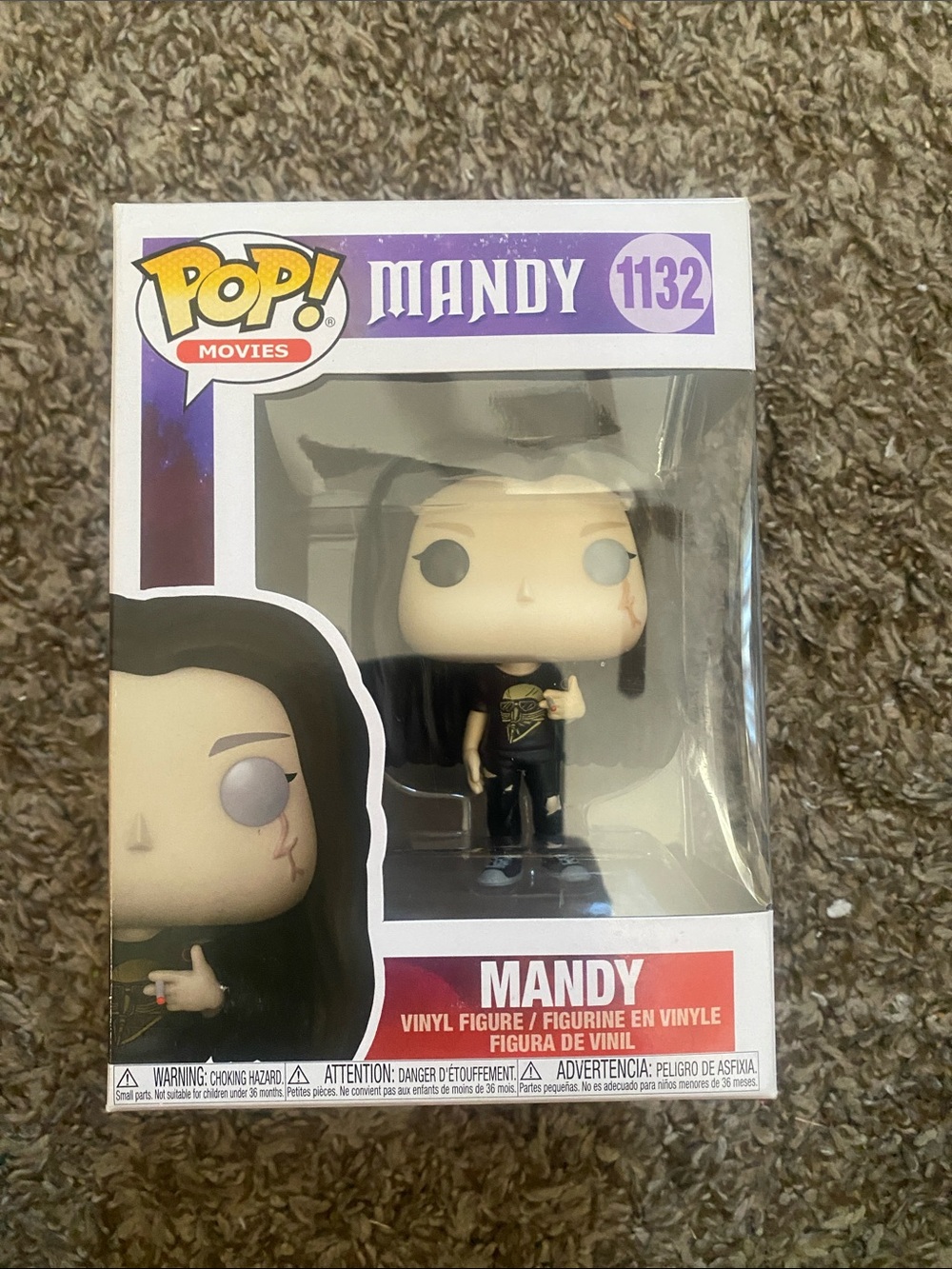 Funko POP! Movies Mandy Vinyl Figure in Black and Purple